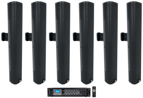 Rockville Amp Bundle with (6) JBL COL600-BK 24