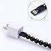 USB Type C Cable, 2 Pack Bead Bracelet USB Data Sync Fast Charging Cable for S9 S8 Note 9 8, V20 V30 G5 (Black and White)