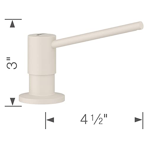 BLANCO Torre 443045 dispensador de jabón de cocina color blanco suave moderno para fregadero 4