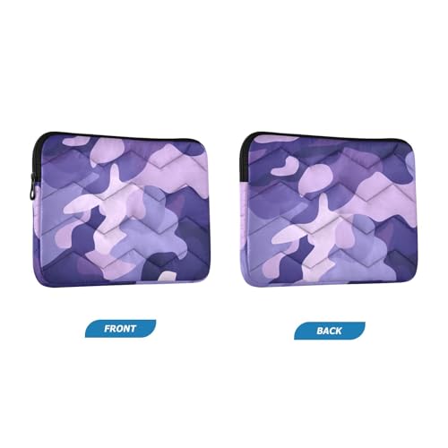 Funda para portátil 13-14 pulgadas camuflaje morado resistente y impermeable miniatura 2