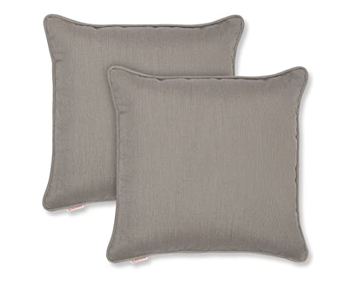 Austin Horn Classics Sunbrella Dove Corded-Edge 17-inch Indoor/Outdoor Pillow Cover (Set of 2) Sunbrella Acrylic Fabric - Insert Not Included