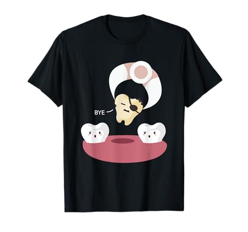 Odontología Divertido Pirata Dientes Extracción Dental Humor Dentista Camiseta