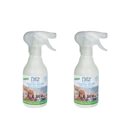 PET LOVE | Spray elimina olores desacostumbrante triple acción repelente antiorina – de interior o exterior – 330 ml