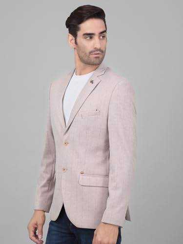 Image of Cantabil Checkered Full Sleeves Notch Lapel Casual Blazer for Men | Casual Blazer for Men | Men Blazer for Casual | Blazer for Men Casual (P MBZC00055)