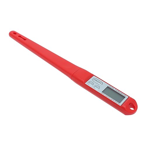 DECHOUS Digital Probe Food Thermometer Instant Read Temperature Gauge for Cooking BBQ and Grill Food Grade Wide Application Red