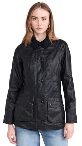 Barbour Women's Beadnell Wax Jacket - Navy - UK 8
