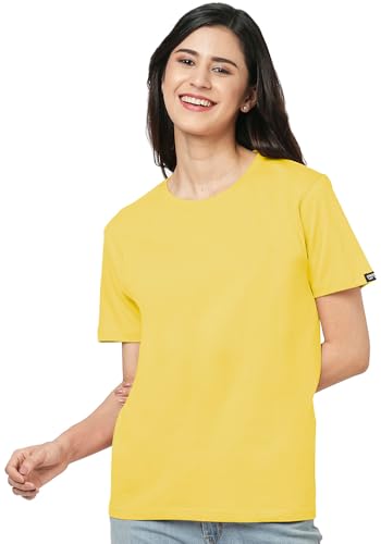 Image of Wear Your Opinion Women's S to 5XL Plain Solid 100% Cotton Unisex Boyfriend Fit T-Shirt (Design: Solid)