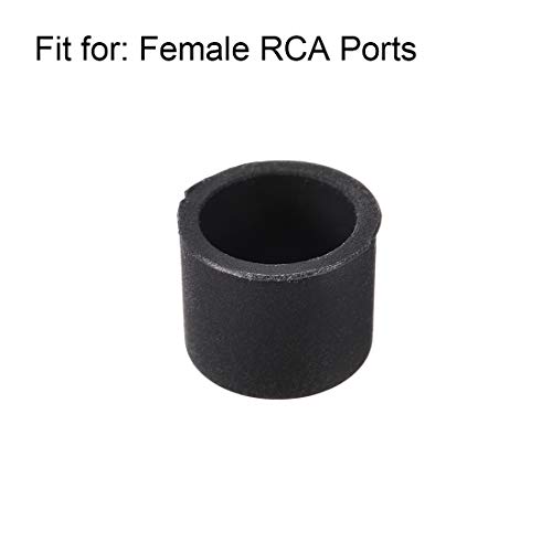 uxcell Tapones anti-polvo de silicona RCA 5 piezas miniatura 4