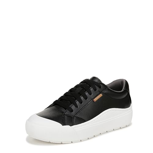 Dr. Scholl's Womens Time Off Sneaker Black Smooth 7 M