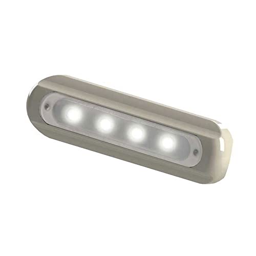 Éclairage de terrasse à 4 LED TACO Marine F38-8800W-1 blanc pour yacht