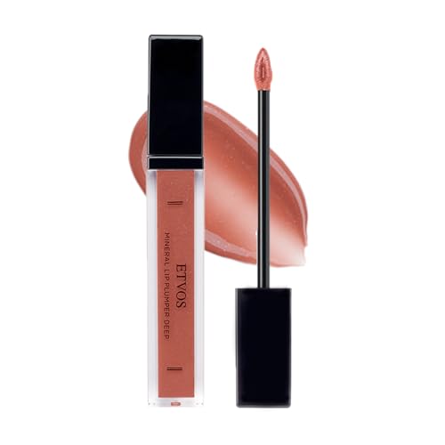 ETVOS(エトヴォス) ミネラルリッププランパー ディープ #ミルキーココア (リップグロス 高発色 ツヤ 縦じわ 美容オイル 石けんオフ)のサムネイル