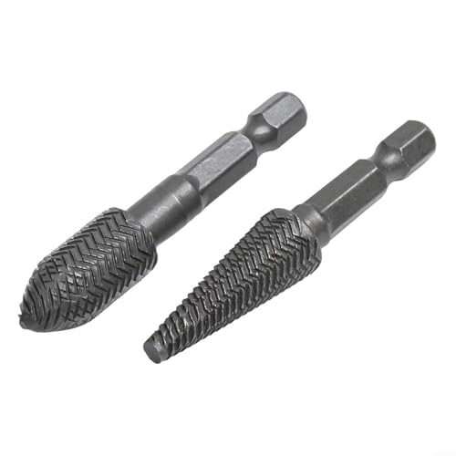 Set de fresas rotativas de acero para taladro, 5 piezas miniatura 4
