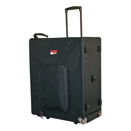 Gator Cases Lightweight Guitar Amplifier Case with Pull Handle and Wheels; Fits 2x12 Combo Amps (G-212A)