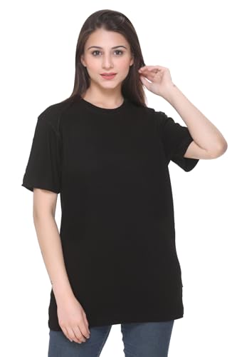 Image of GODFREY Women Round Neck Half Sleeve Cotton T Shirts