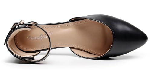 VenusCelia Women's D'Orsay Strap Flat Shoe4