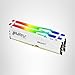 Kingston FURY Beast White RGB 64GB (2x32GB) 6000MT/s CL36 DDR5 EXPO DIMM | Infrared Syncing | FURY CTRL Software | Overclocking | AMD EXPO | Kit of 2 | KF560C36BWEAK2-64