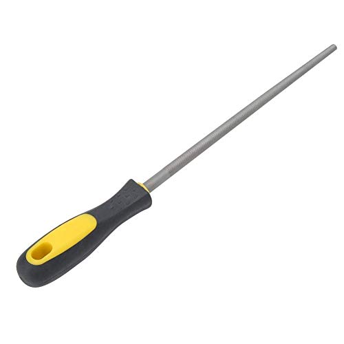 Fdit Lime Ronde de 10 Pouces avec poignée Ergonomique en métal Outils de Lime grossière Outils de Lime à Main en Acier à Haute teneur en Carbone pour Le Travail du Bois(2#)