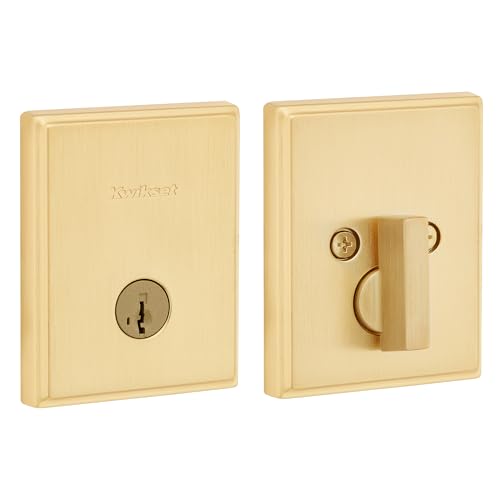 Serrure monocylindre à clé extérieure Kwikset Crosstown rectangulaire
