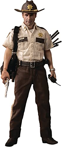 ThreeZero - Figura de Escala Walking Dead Rick Grimes Temporada 1 1/6 (Net), 3Z01450W0