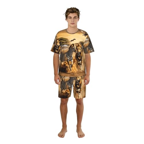 Pyjama zèbre homme, ensemble nuit et vêtement détente chic