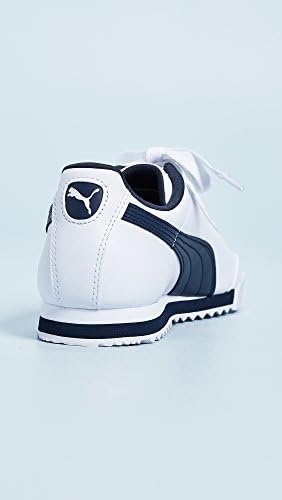 PUMA Men's Roma Basic Fashion Sneaker, White/New Navy - 15 D(M) US | Image 3