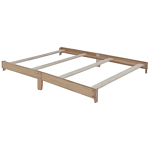 Dream On Me Universal Crib to Full Size Bed Conversion Kit, Solid Wood Bed Rails for Select Convertible Cribs, Strong & Stable Support, Sand Dunes