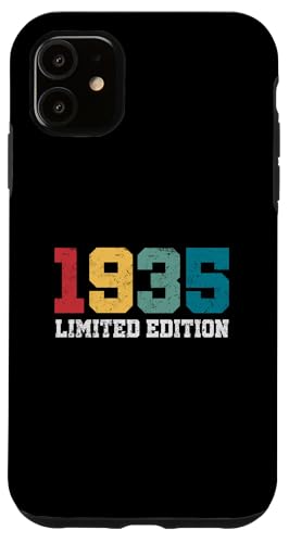 Carcasa para iPhone 11 Vintage 1935 Edición Limitada Regalos 90 Años 90 Cumpleaños