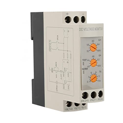 Disjoncteur Rail DIN DC 24V relais de protection sous-tension réglable