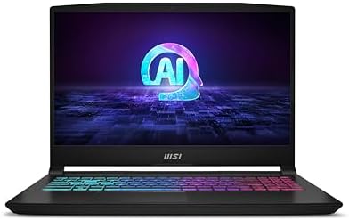 MSI Katana A15 AI 15.6” 144Hz FHD Gaming Laptop: Ryzen 7-8845HS, NVIDIA Geforce RTX 4060, 32GB DDR5, 1TB NVMe SSD, Cooler Boost 5, Win 11: Black B8VF-448US