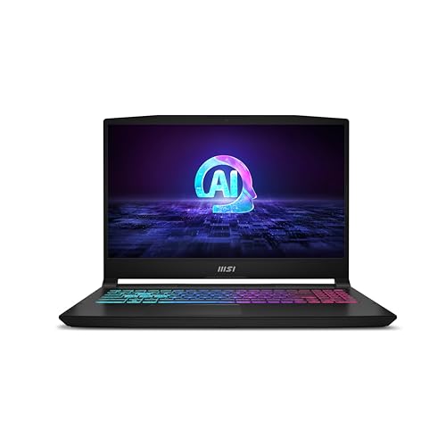 MSI Katana A15 AI 15.6” 165Hz QHD Gaming Laptop: Ryzen 9-8945HS, NVIDIA Geforce RTX 4070, 32GB DDR5, 1TB NVMe SSD, Cooler Boost 5, Win 11: Black B8VG-450US