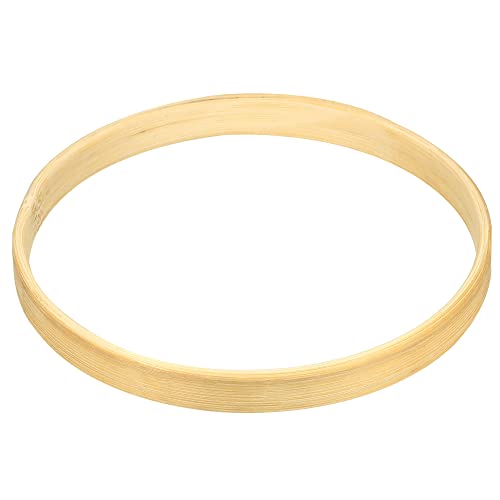 M METERXITY 12 Pack Wooden Bamboo Floral Hoops