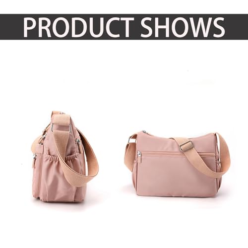 Apparent Crossbody Bag, Nylon Shoulder Messenger Bag, Ladies Travel Handbag, Adjustable shoulder strap, Waterproof3