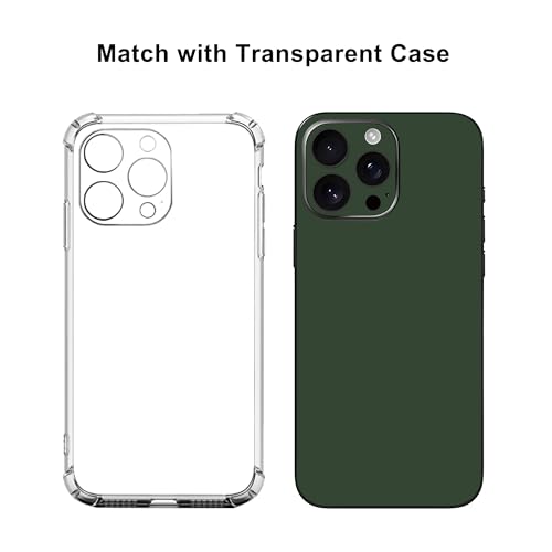 Skin Wrap para iPhone 15 Pro Max película de vinilo verde oscuro protector de marco de cámara 4