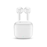 cellularline True Wireless In-Ear-Kopfhörer Wavy Capsule mit Ladecase, Touch-Steuerung, integriertem Sprachassistenten, Autopairing und bis zu 16 Stunden Akkulaufzeit, Weiß