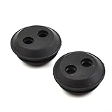 2 Hole Fuel Tank Rubber Grommet Universal Replacement Parts for Lawn Mower Trimmer Blower Garden Equipment Outdoor Power Tools Black 10 Pack