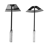 COLLBATH 2 Piezas Azadas Portátiles de Acero Inoxidable para Deshierbe Herramientas Manuales Duraderas para Huerto y Jardinería de Resistentes y Ligeras para Cultivo y Arado