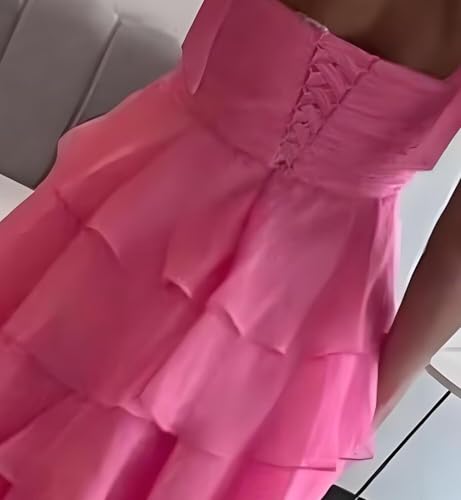 Strapless Homecoming Dresses Short 2025 Sweetheart Tiered Prom Party Dresses for Teens2