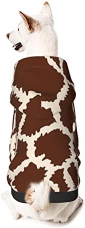 Funny Giraffe Animal Print Pet Dog Costume Pets Wear Hoodies Fall Cloth Sweaters Sweatshirts Jacket Pullover