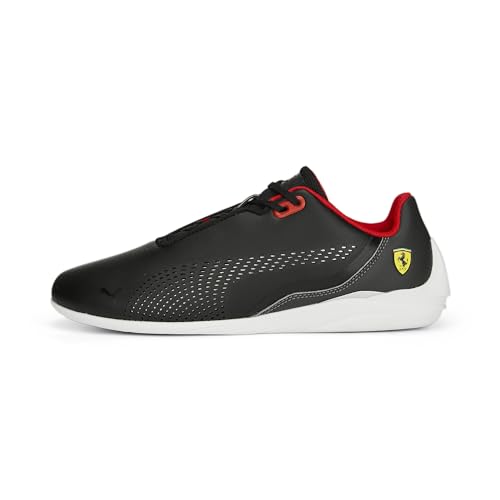 PUMA Unisex Adults' Fashion Shoes FERRARI DRIFT CAT DECIMA Trainers & Sneakers, PUMA BLACK PUMA WHITE ASPHALT, 42