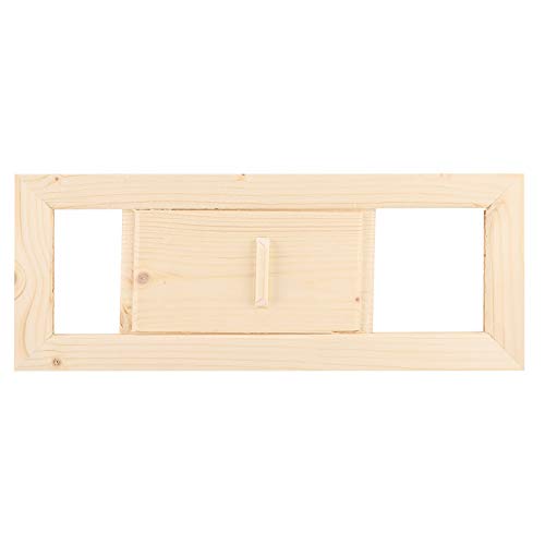 Focket Air Vent,Wooden Rectangle Adjustable Air Vent Grille Ventilation Steam Room Sauna Accessory Impermeable and Easy to Clean for Sauna Room and Steam Room