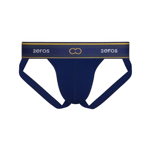 2Eros sous-vêtement Hommes Adonis Jockstrap Navy slip ouvert respirant