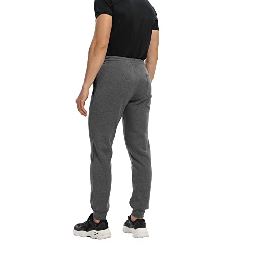 Mens Joggers Sweatpants,3 Pack Fleece Sweat Pants with Pockets/Zipper Pockets Athletic Workout Gym Joggers for Men3