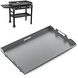Griddle Top for Blackstone 28 Inch Grill, Flat Top Griddle Replacement for 2 Burner Gas Grill 1517 1853 1883 1803 1924, Powder Coated Steel Flat Parts with Rear Grease System