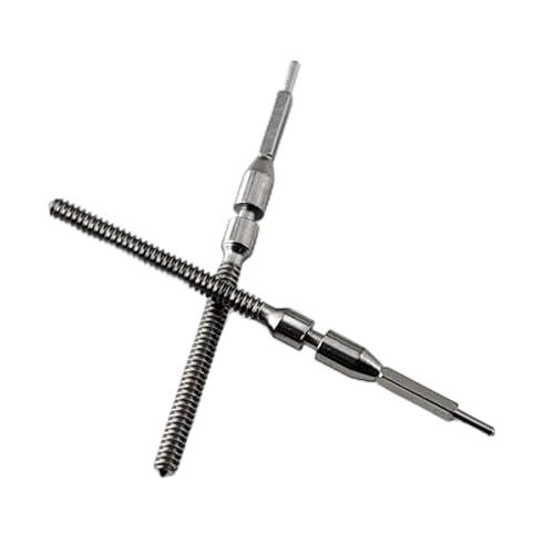 Tige de remontage de montre 8200 en acier sur établi pour outil 8215