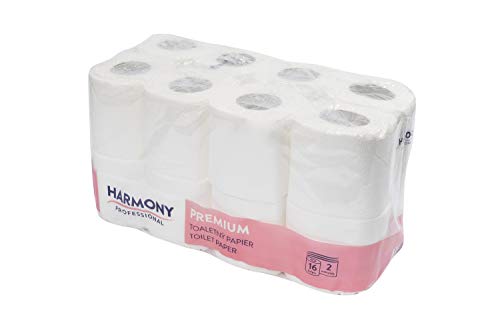 Blake & White Harmony Professional Lot de 16 rouleaux de papier toilette certifié FSC 2 plis Cover