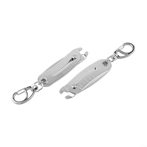 Jotekonoby Calibro portatile per l'identificazione di dadi e bulloni, strumento di controllo delle dimensioni della filettatura con portachiavi, misuratore di filettatura metrico e standard in