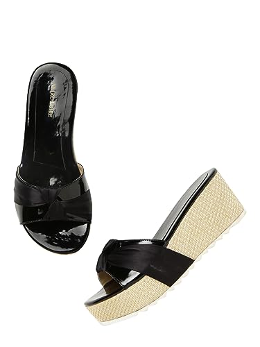 Image of Marc Loire Women's Open Toe Slip On Wedges Footwear for Casual, Outdoor, Party and Holidays