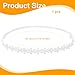 GXGM Baby Mädchen Stirnbänder Weiß Dehnbare Stirnband DoppelspitzeSpitzebowknot-H... Weich Baby Hairband Nylon Babygeschenke für Neugeborene