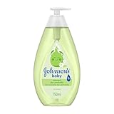 JOHNSON’S Baby Champú Camomila No Llores Más (750 ml), champú sin parabenos para recién nacidos con extracto de camomila, shampoo hipoalergénico y con pH equilibrado para un pelo brillante