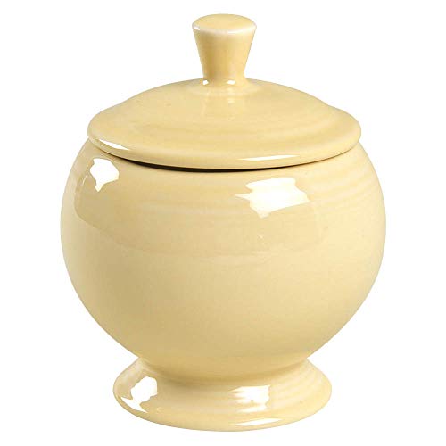 Fiesta Individual Covered Sugar Dish, 9-Ounce, Ivory